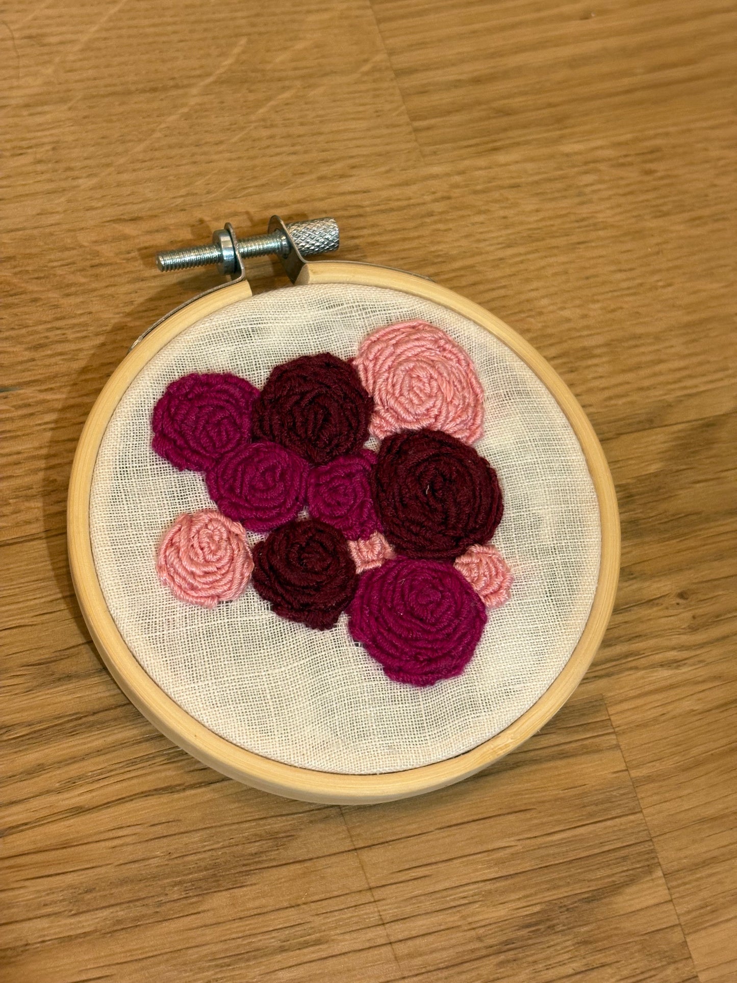 Bullion Roses Embroidery Hoop