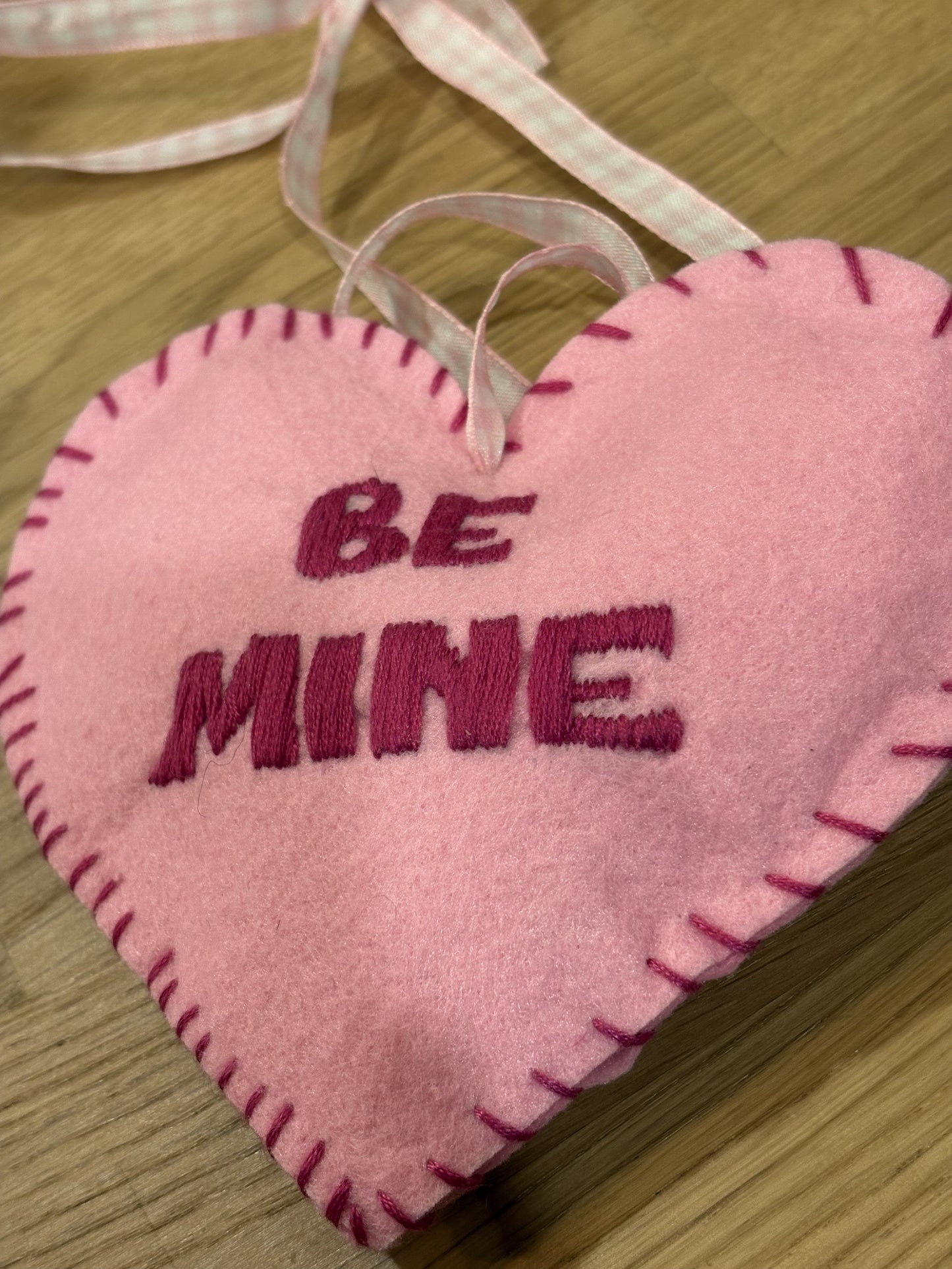 Felt Conversation Heart Ornament