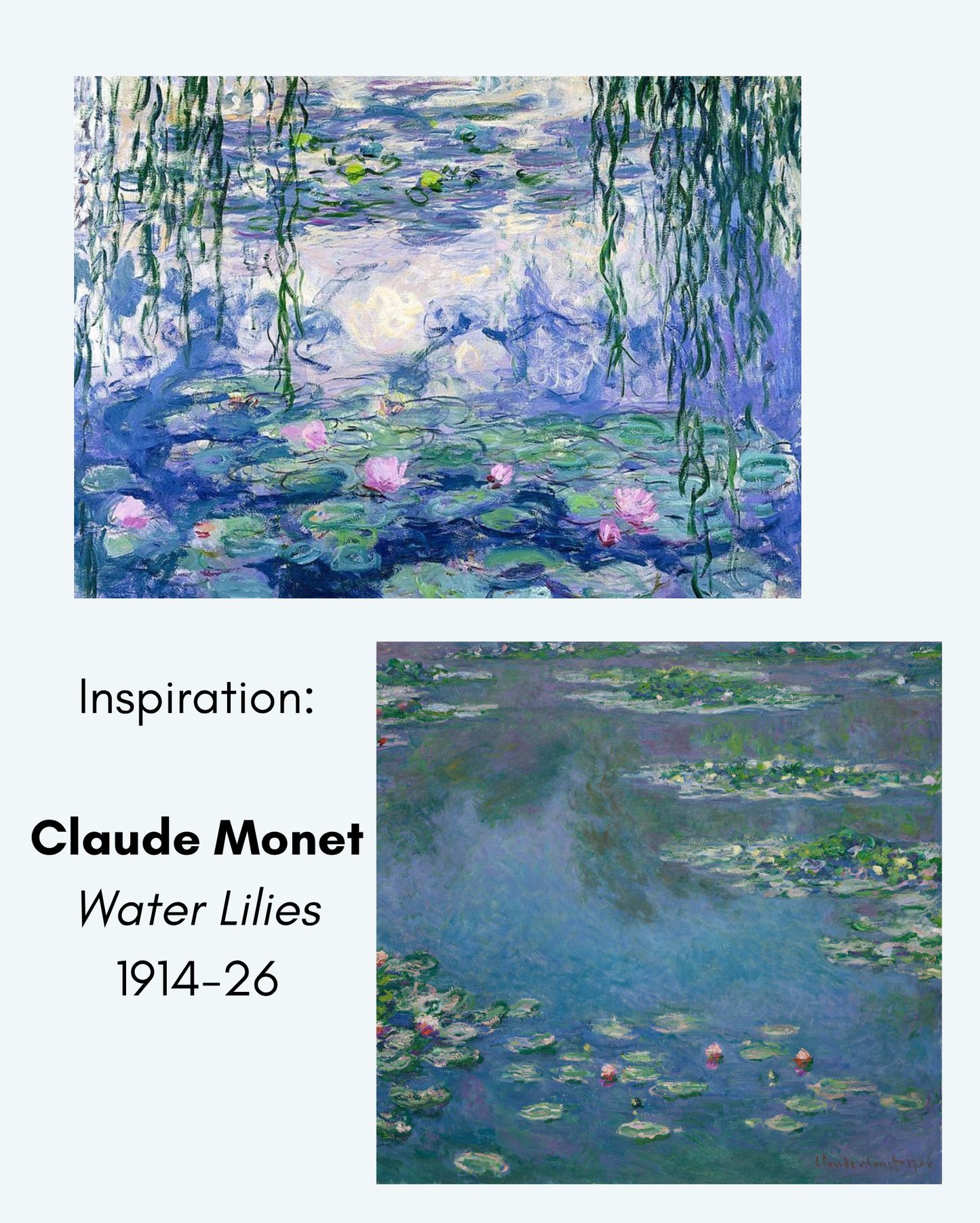 Water Lilies Embroidery Hoop