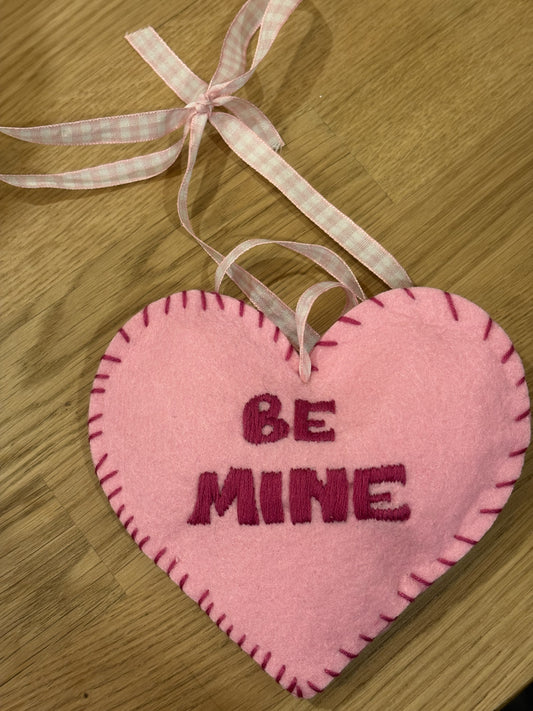 Felt Conversation Heart Ornament